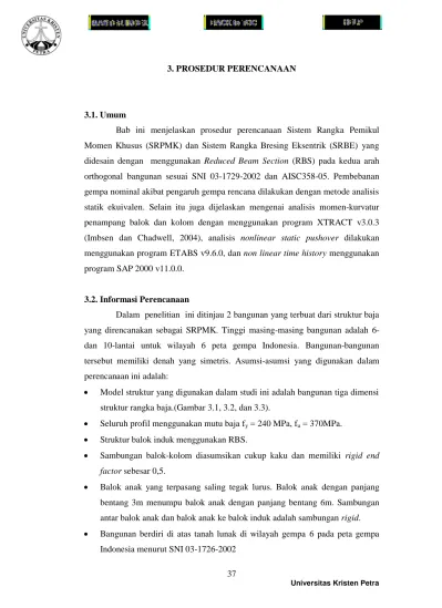 3. PROSEDUR PERENCANAAN