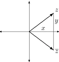 Figure 5.2: The complex conjugate of z: z.