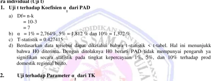Tabel 5.  Hasil Uji Multikolinieritas 