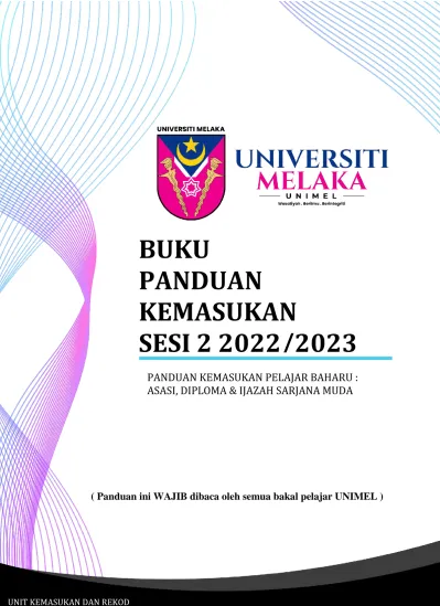 BUKU PANDUAN KEMASUKAN SESI /2023