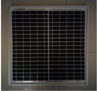 Gambar 3.1 Panel Surya Merek Surya Jenis Polycrystalline  Tabel: 3.1Spesifikasi panel surya 1 