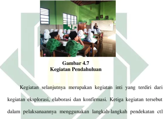 Gambar 4.7  Kegiatan Pendahuluan 