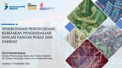 SINKRONISASI PERENCANAAN KEBIJAKAN PENGENDALIAN INFLASI PANGAN PUSAT ...