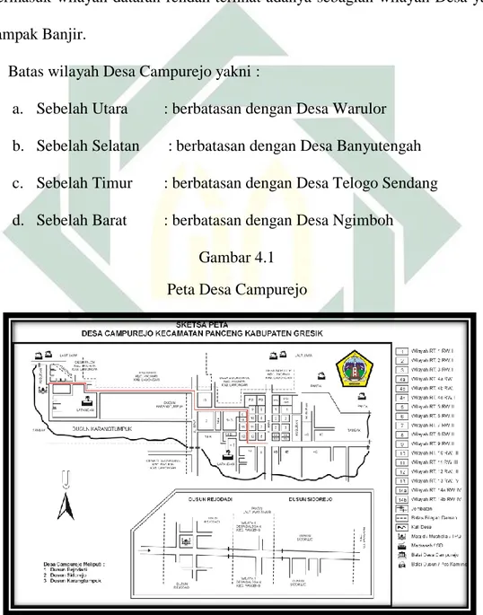 Gambar 4.1  Peta Desa Campurejo 