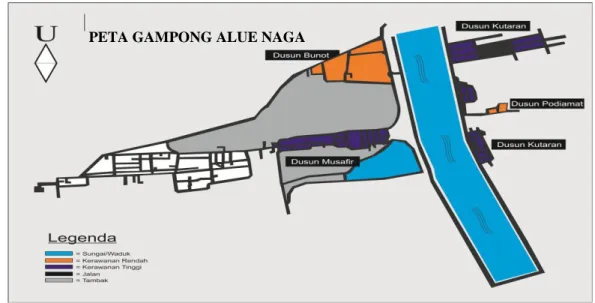 Gambar 4.1: Peta Gampong Alue Naga. 48