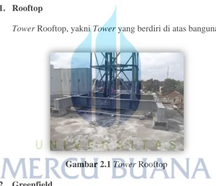 Gambar 2.1 Tower Rooftop  2.  Greenfield 