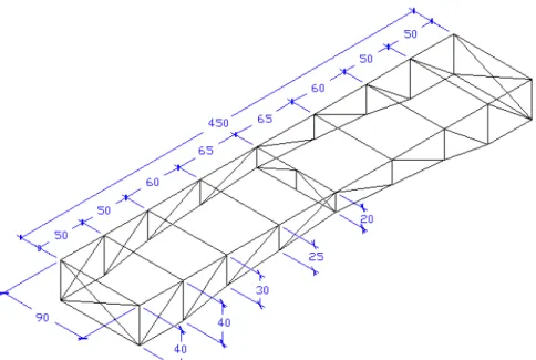 Gambar 5. Model Jembatan Rangka Baja 