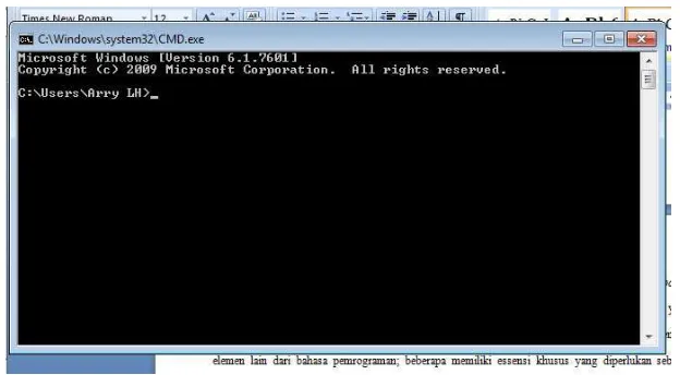 Gambar 3.2 Shell Pada Sistem Operasi Windows