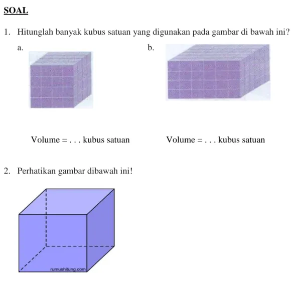 Gambar diatas berbentuk  kubus,  jika  volume  kubusnya 125  cm 3 ,  maka tentukan panjang tiap sisinya?