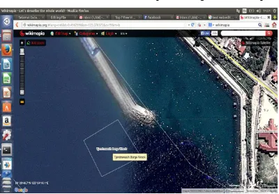 Gambar 5.22. Pemetaan Tjendrawasih Barge Wreck Dive Spot