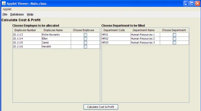 Gambar 4.16 Tampilan Program Optimize 