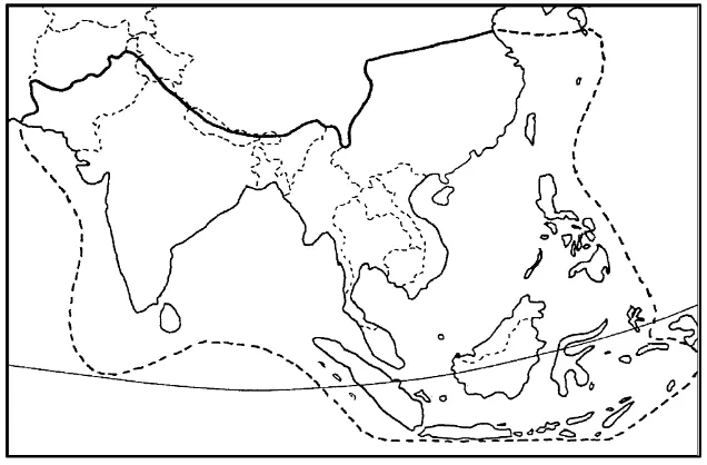 Gambar 1. Peta daerah/kawasan Oriental (Corllet, 2004) 