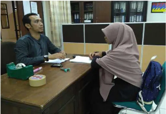 Foto wawancara dengan pak Amrullah staf P2M