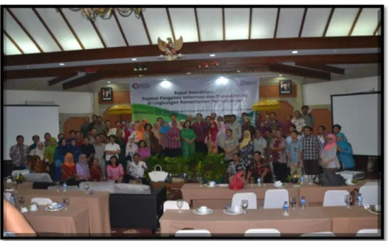 Gambar 3. Konsinyering PPID Kemenperin, Bali, 27-28 April 2016  D.  Rapat Penyusunan Peraturan Pelayanan Informasi Publik : 