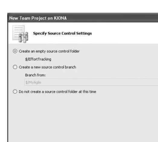 Figure 2-5. Specifying source control settings
