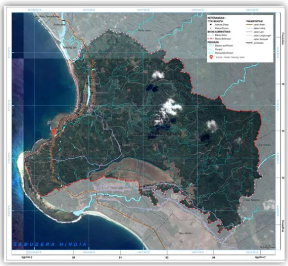 Gambar 3. 2 Peta Pekon Tanjung Setia 