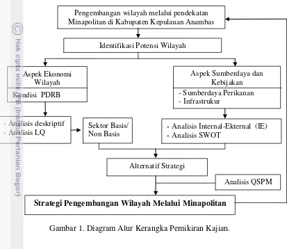 Gambar 1. Diagram Alur Kerangka Pemikiran Kajian. 