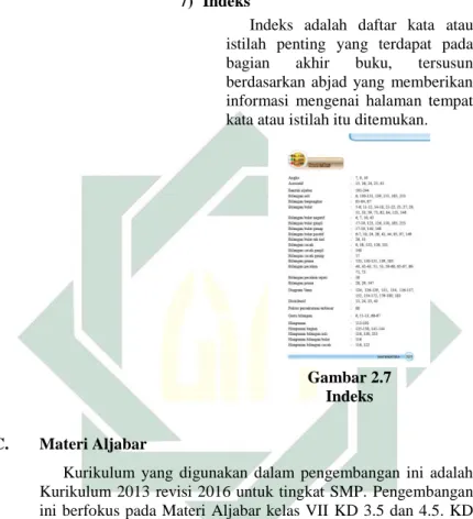 Gambar 2.7   Indeks 