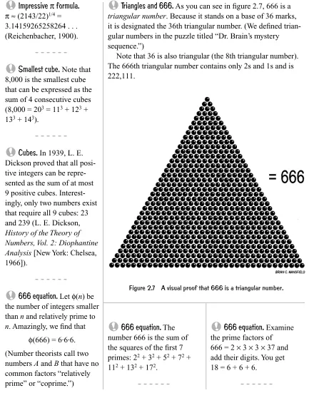 Figure 2.7A visual proof that 666 is a triangular number.