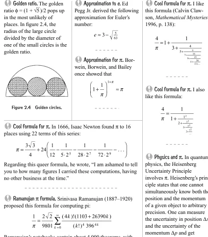 Figure 2.4Golden circles.