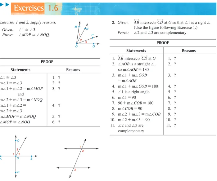 Figure 1.64,  is the perpendicular bisector of  . The following theorem can be