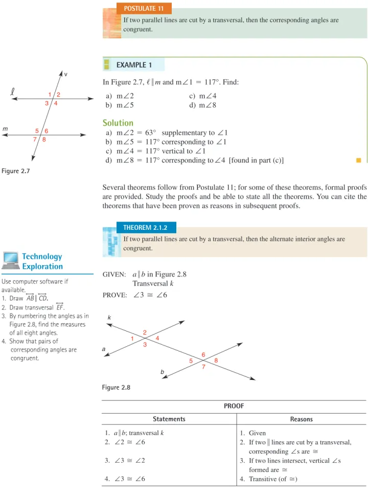 Figure 2.8, find the measures  of all eight angles.