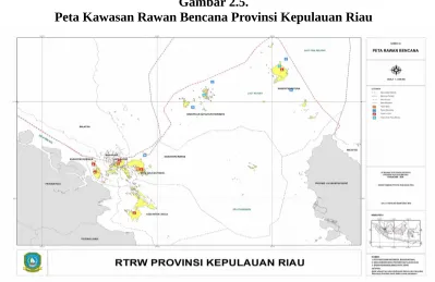 Gambar 2.6.Peta Indeks Rawan Bencana Provinsi Kepulauan Riau