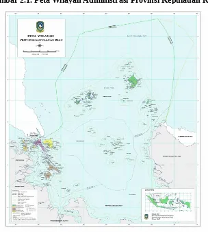 Gambar 2.1. Peta Wilayah Administrasi Provinsi Kepulauan Riau