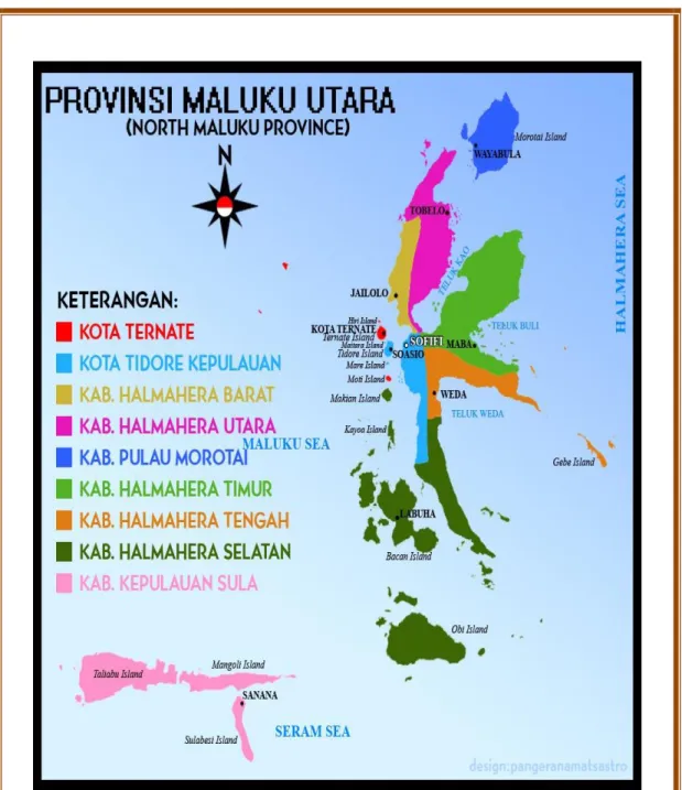 Gambar 3. Propinsi Maluku Utara merupakan wilayah kepulauan 