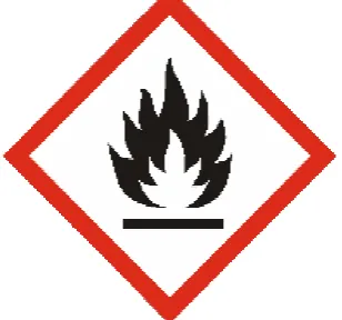 Gambar 3 : Simbol untuk B3 klasifikasi bersifat mudah menyala (flammable)  