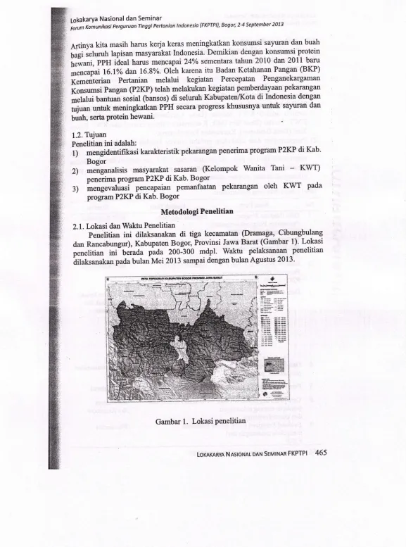 Gambar 1. Lokasi penelitian