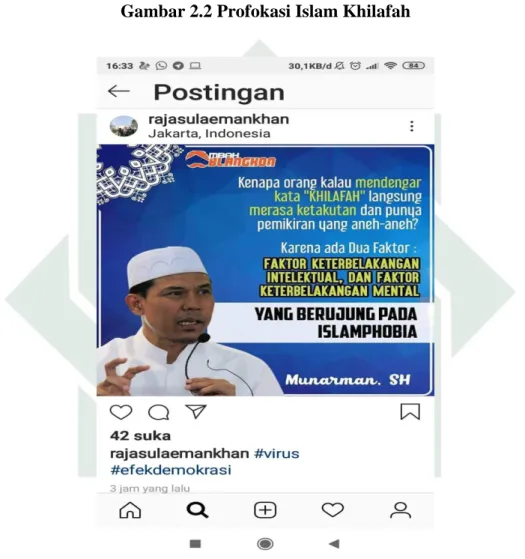 Gambar 2.2 Profokasi Islam Khilafah 
