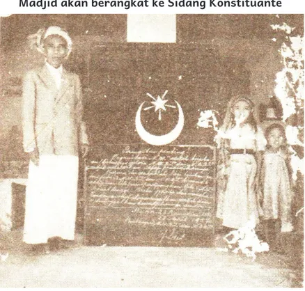 Foto diambil ketika TGKH. Muhammad Zainuddin Abdul  Madjid akan berangkat ke Sidang Konstituante