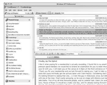 Figure 1-7. FeedDemon is one of the most popular RSS readers for Windows