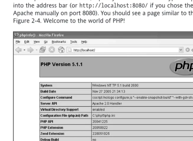 Figure 2-4. Welcome to the world of PHP!