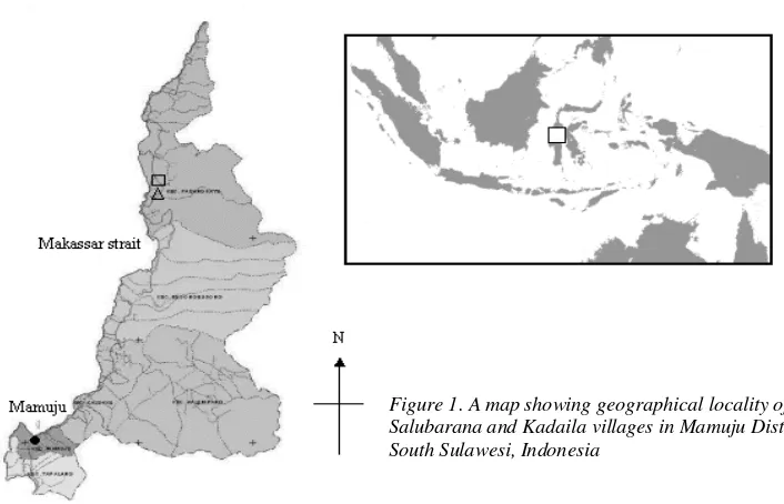 Figure 1. A map showing geographical locality of 