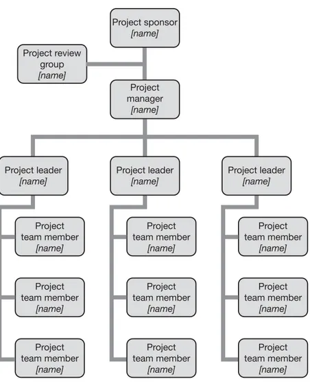 Figure 2.2 Project organization chart