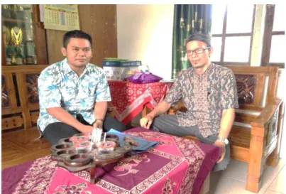 Foto penelitian bersama bapak Muhammad Aufa, S.Pd.I  selaku  Kepala Madrasah MTs Al-Wathoniyah Semarang