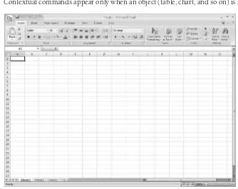 Figure 2-1The user interface includes command tabs and command sets that relate to a specific aspect of your project.