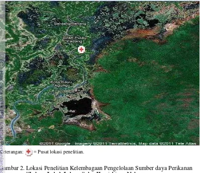 Gambar 2. Lokasi Penelitian Kelembagaan Pengelolaan Sumber daya Perikanan 