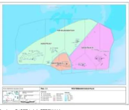 Gambar 2. Peta himpunan gugus pulau Maluku Barat Daya 