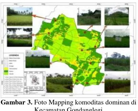 Gambar 3. Foto Mapping komoditas dominan di 