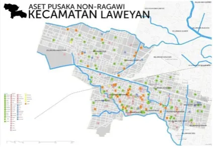 Figure 2. Distribution of Intangible Potential in Laweyan District 