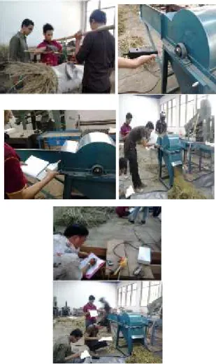 Gambar 5.  Prototipe mesin pencacah rumput  gajah dengan menggunakan pisau tipe reel  Uji Kinerja Mesin Pencacah Rumput Gajah 