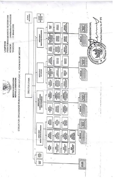 Gambar 3.1 Struktur Organisasi Rumah Sakit Umum Pusat H. Adam Malik 