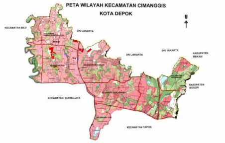 Gambar 4.11  Peta Kecamatan Cimanggis 