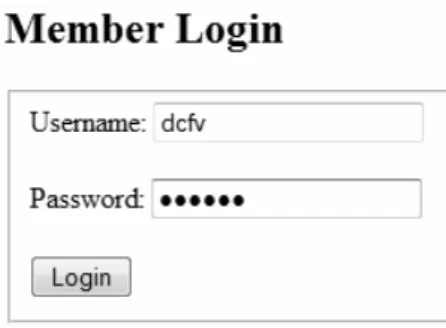 Gambar 5.20 Halaman index dengan peringatan user belum login  sebagai member 