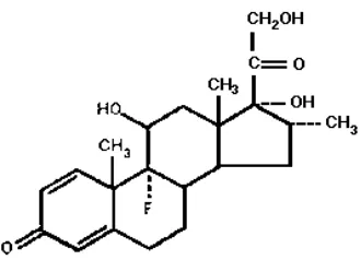Figure 6.  Chemical structure of dexamethasone [9] 