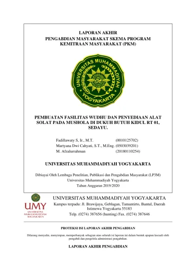 UNIVERSITAS MUHAMMADIYAH YOGYAKARTA