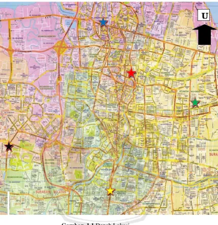 Gambar  1.1 Denah Lokasi 